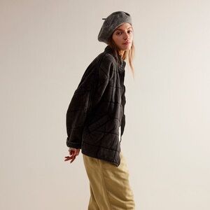 Free People Quilted Dolman Jacket